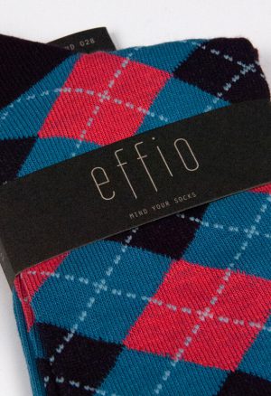 Effio-Geruite-Bruine-Sokken-Diamond 0028