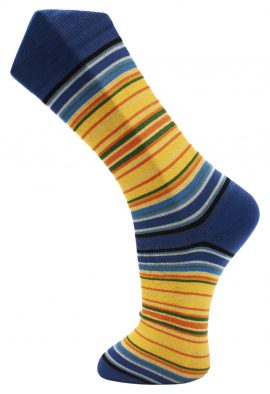 Gestreepte sokken heren - Vincents Korenveld met kraaien 2152