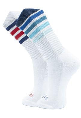 2Pack Sport Sokken Heren - Blue Stripe