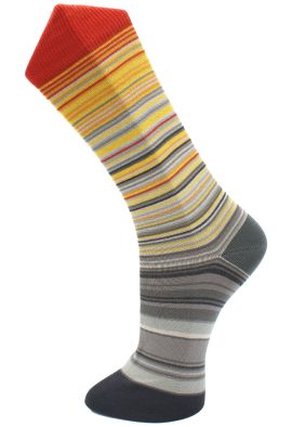 Effio gestreepte heren sokken - Warming Stripes Zonneschijn NL