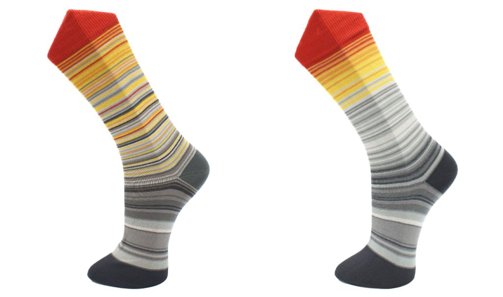 Effio-warming-stripes-Zonneschijn-sokken