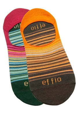 2Pack sneakersokken Biodiversiteit en Bodemleven – 2Pack Sneaky Warming Stripes