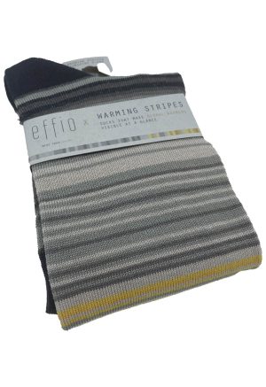 Effio gestreepte heren sokken - Warming Stripes Globe Sunrise 2