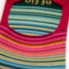 Effio gestreepte sneaker sokken close up - Sneaky Warming Stripes NL Biodiversiteit