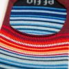 Effio gestreepte sneaker sokken close up - Sneaky Warming Stripes NL Tempratuur